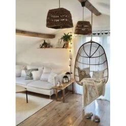 Beliani Hangstoel CASOLI - Beige Pe Rotan -Leenbakker Winkel 469e0c47c6b4448d9e2f49d933312de7