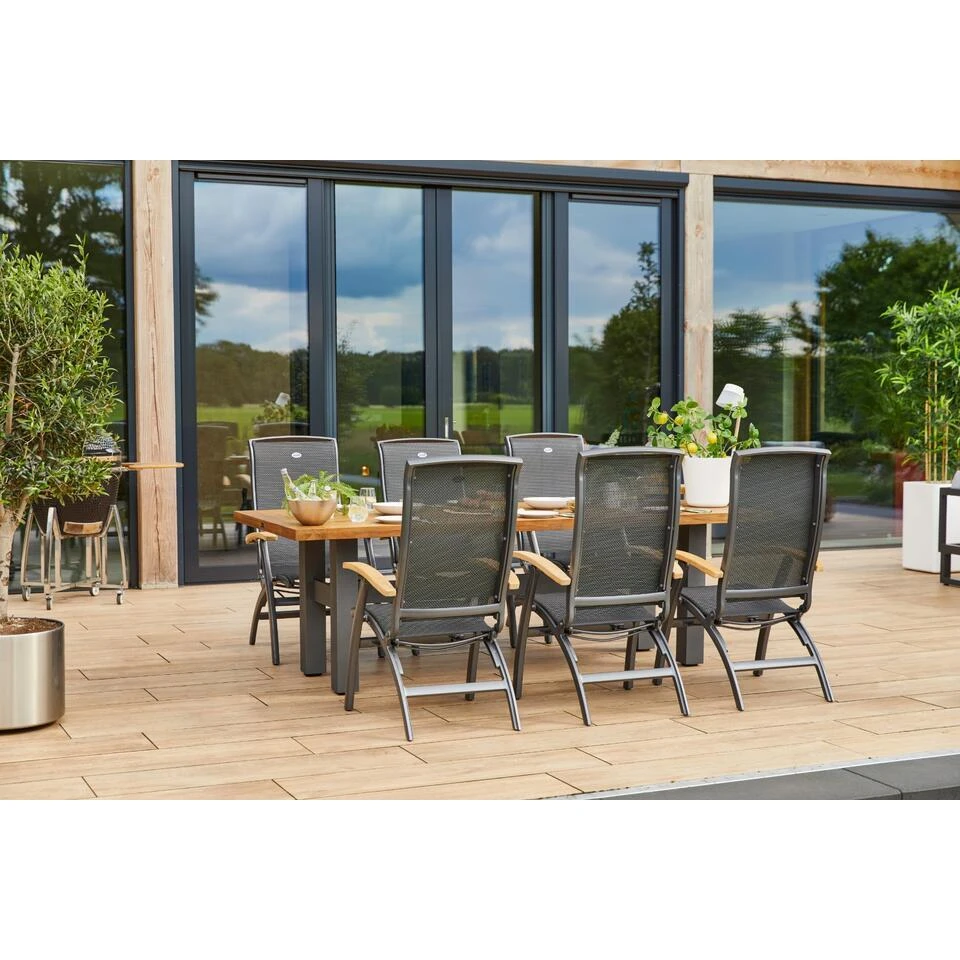 Set Van 4 - Hartman Da Vinci Verstelbare Stoel - Teak 14 Set Van 4 - Hartman Da Vinci Verstelbare Stoel - Teak - Afbeelding 14