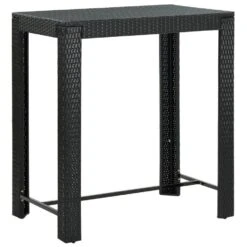 VidaXL - Tuinset - Zwart - Poly Rattan -Leenbakker Winkel 48b9455849c34020a4a65d32fa91d657