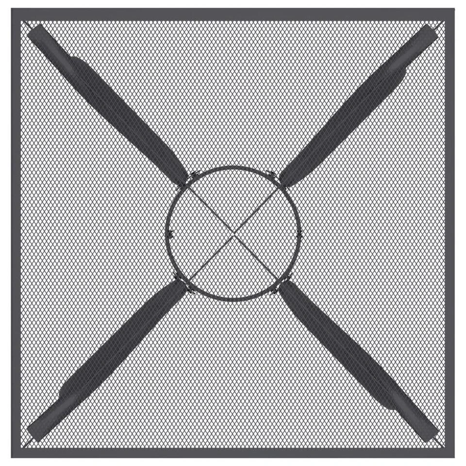 VidaXL - Tuintafel - Antracietkleurig - Staalgaas - 50 X 50 X 72 Cm 4 VidaXL - Tuintafel - Antracietkleurig - Staalgaas - 50 X 50 X 72 Cm - Afbeelding 4