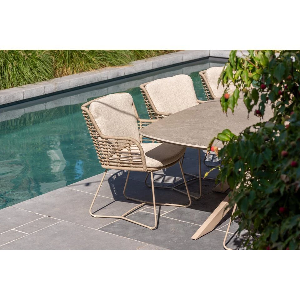 4-Seasons Fabrice Tuinstoel - Antraciet (1 Stuk) 2 4-Seasons Fabrice Tuinstoel - Antraciet (1 Stuk) - Afbeelding 2