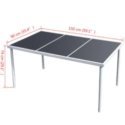 VidaXL - Tuintafel - Zwart - Glas - 1 Pcs 7 VidaXL - Tuintafel - Zwart - Glas - 1 Pcs -Leenbakker Winkel 4d38c0168a684585bd3e103579670ac7