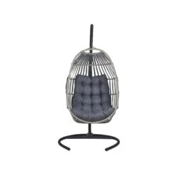Beliani Hangstoel SESIA - Grijs Polyester, Pe Rotan 7 Beliani Hangstoel SESIA - Grijs Polyester, Pe Rotan -Leenbakker Winkel 4ec4e740c85e4b768d5972423f26bdbc