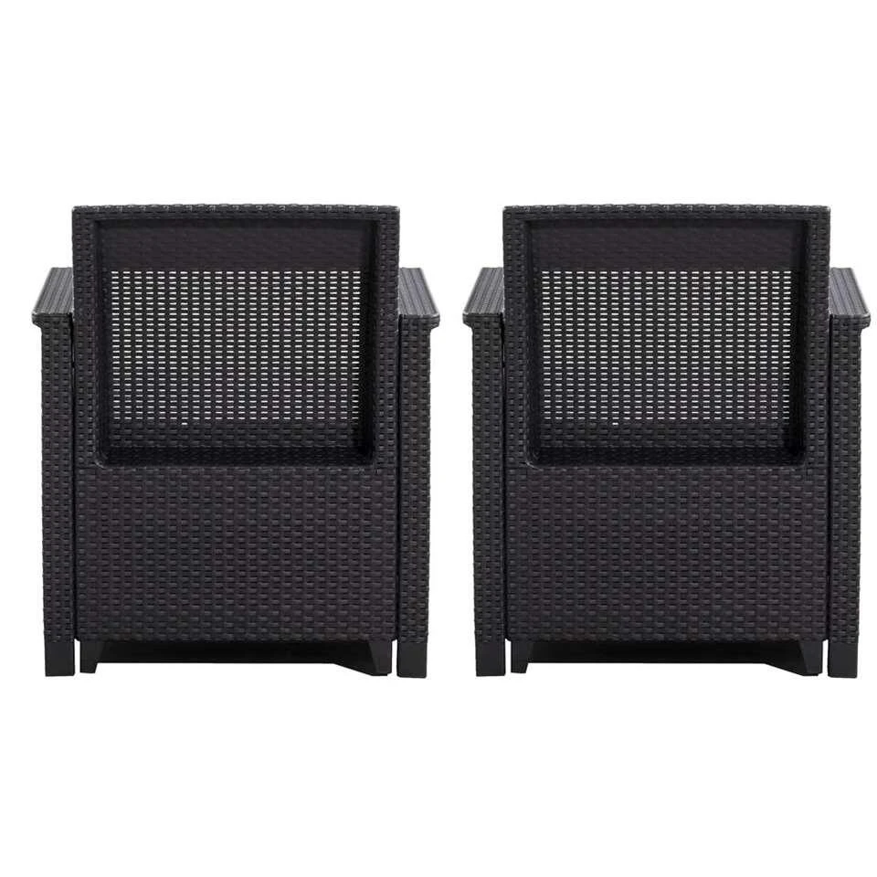 Keter Loungefauteuils Emma (2 Stuks) - Grijs 3 Keter Loungefauteuils Emma (2 Stuks) - Grijs - Afbeelding 3