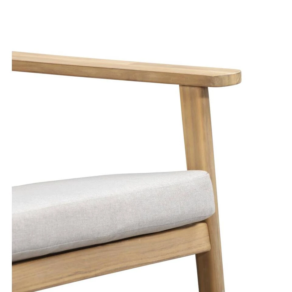 Lounge Fauteuil Jura - Acacia/grijs 5 Lounge Fauteuil Jura - Acacia/grijs - Afbeelding 5