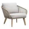 Loungestoel Nant - Wicker/acacia Taupe - 87x79x67 Cm