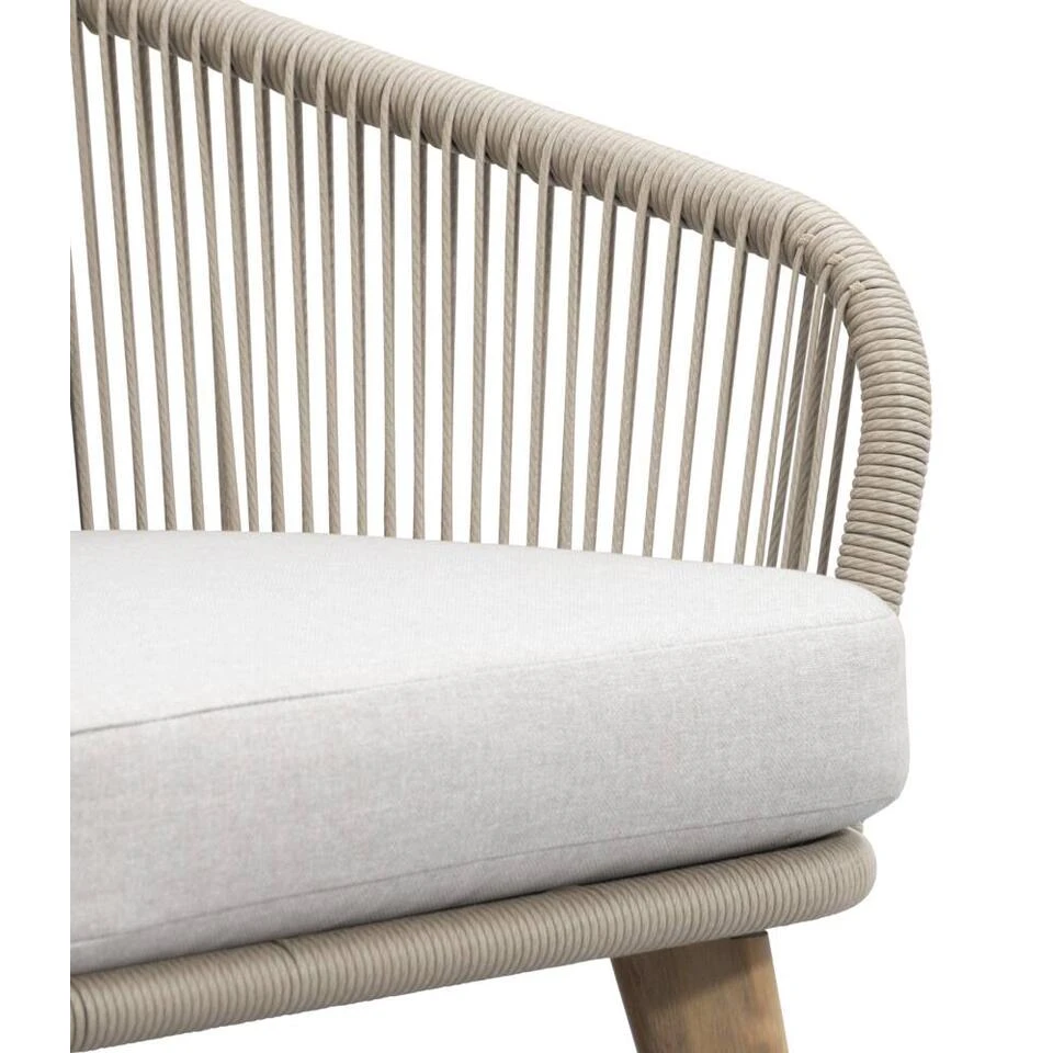 Loungestoel Nant - Wicker/acacia Taupe - 87x79x67 Cm 5 Loungestoel Nant - Wicker/acacia Taupe - 87x79x67 Cm - Afbeelding 5