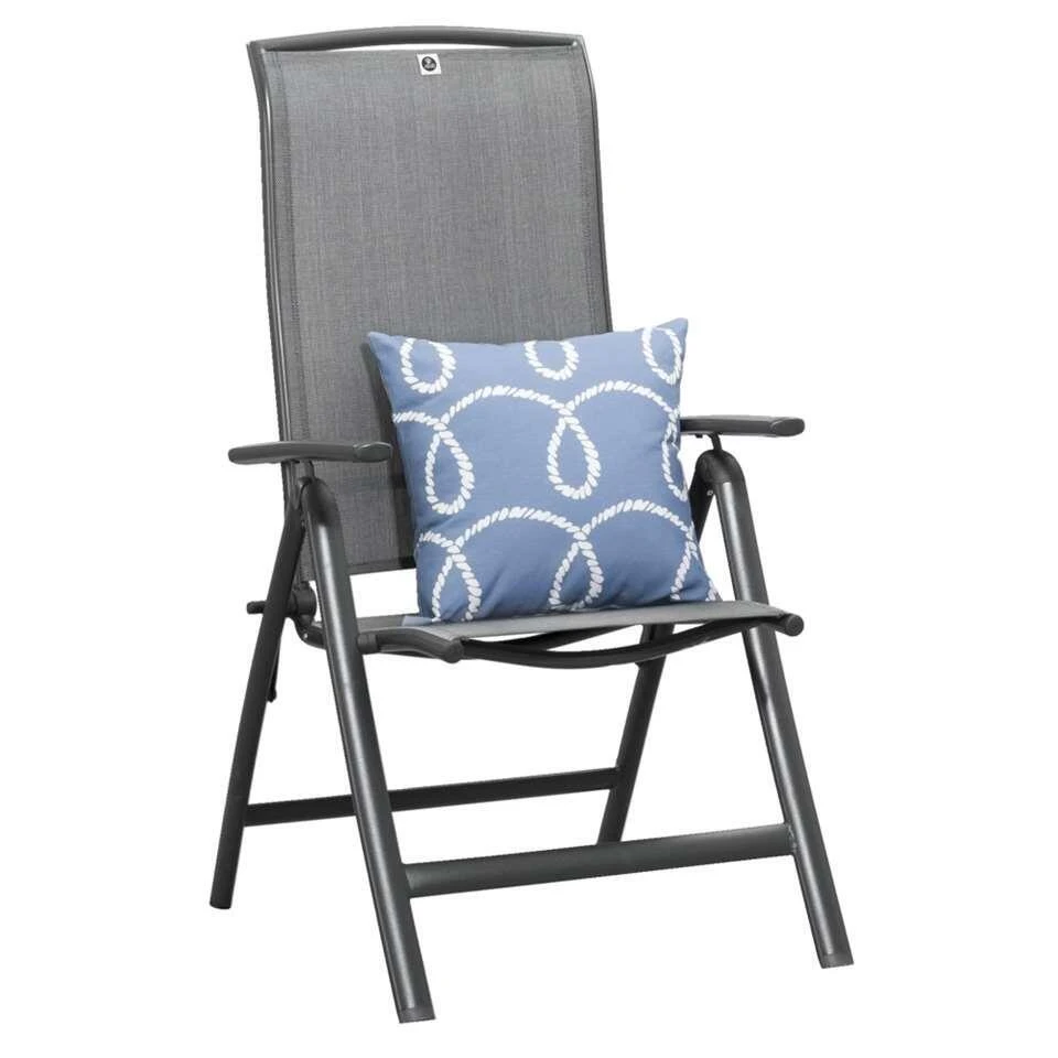 Terrasstoel Cannes 7-standen - Mat Grijs 2 Terrasstoel Cannes 7-standen - Mat Grijs - Afbeelding 2