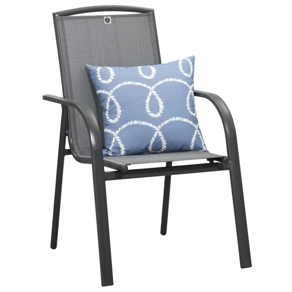 Stapelstoel Cannes - Mat Grijs 3 Stapelstoel Cannes - Mat Grijs - Afbeelding 3