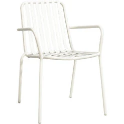 Stapelstoel Vence - Metaal/zand - 82x55x62 Cm