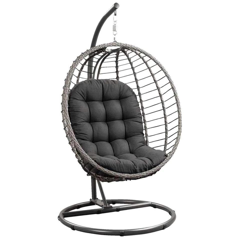 Hangstoel Lourdes - Antraciet - Ø105x190 Cm 1 Hangstoel Lourdes - Antraciet - Ø105x190 Cm