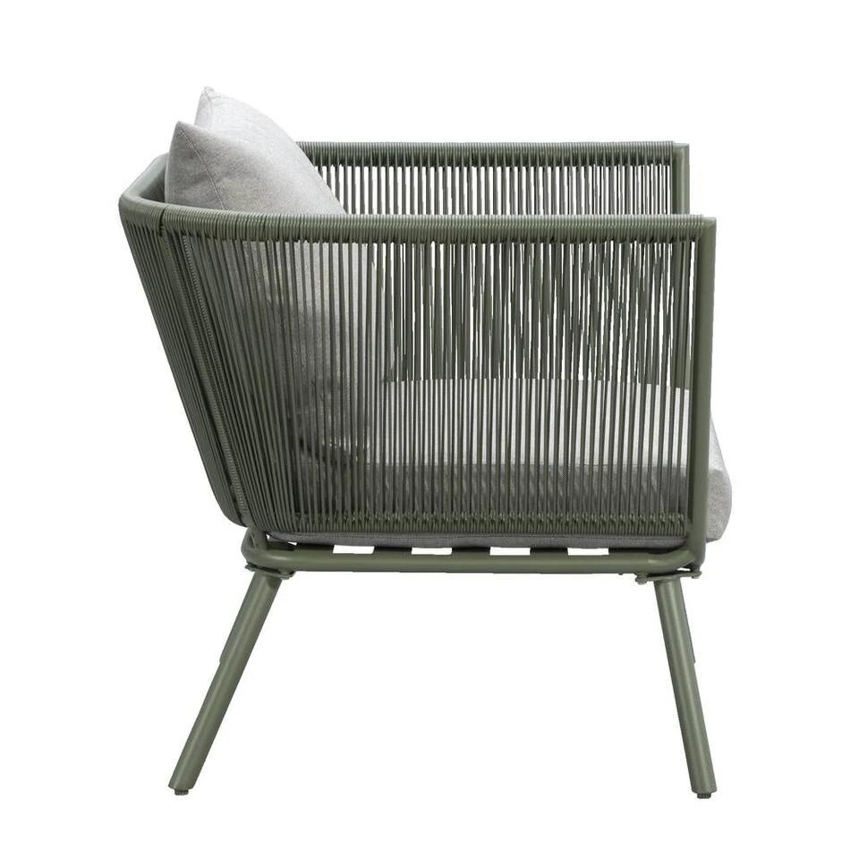 Loungestoel Almeria - Olijfgroen - 75x89x75 Cm 3 Loungestoel Almeria - Olijfgroen - 75x89x75 Cm - Afbeelding 3