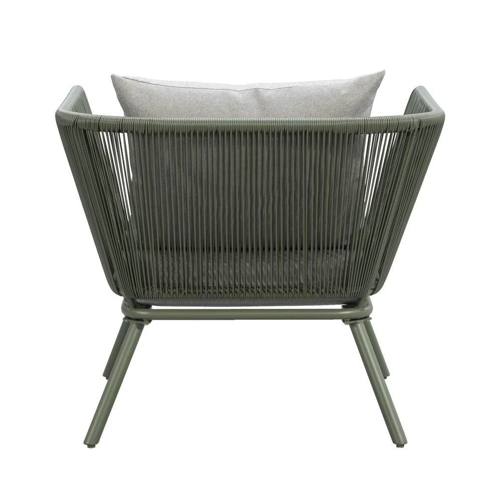Loungestoel Almeria - Olijfgroen - 75x89x75 Cm 4 Loungestoel Almeria - Olijfgroen - 75x89x75 Cm - Afbeelding 4