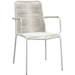 Stapelstoel Isola - Metaal/rope Zand - 85x53x64 Cm