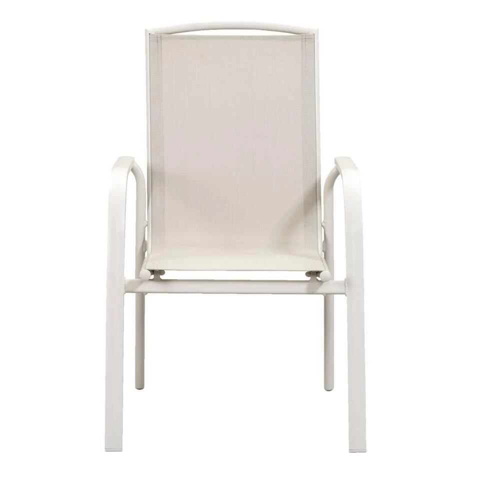 Stapelstoel Cannes - Zand - 93x66x58 Cm 2 Stapelstoel Cannes - Zand - 93x66x58 Cm - Afbeelding 2