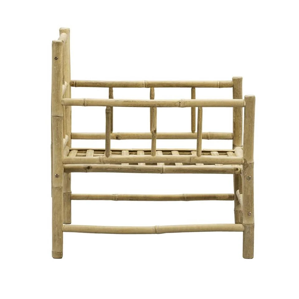 Loungestoel Tarifa Bamboe - Naturel - 82x66x75 Cm 4 Loungestoel Tarifa Bamboe - Naturel - 82x66x75 Cm - Afbeelding 4