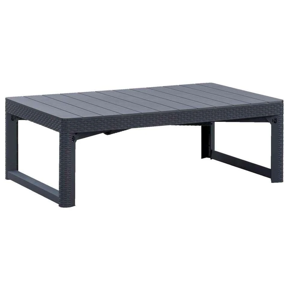 Keter Allibert Verstelbare Tafel Lyon - Grijs - 116x71,5x40/66 Cm 6 Keter Allibert Verstelbare Tafel Lyon - Grijs - 116x71,5x40/66 Cm - Afbeelding 6