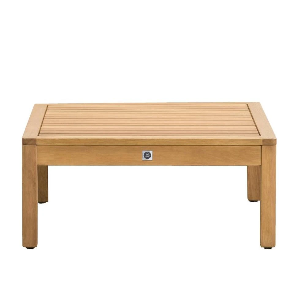 Tafel/hocker Orleans - Naturel - 72x72x31 Cm 2 Tafel/hocker Orleans - Naturel - 72x72x31 Cm - Afbeelding 2