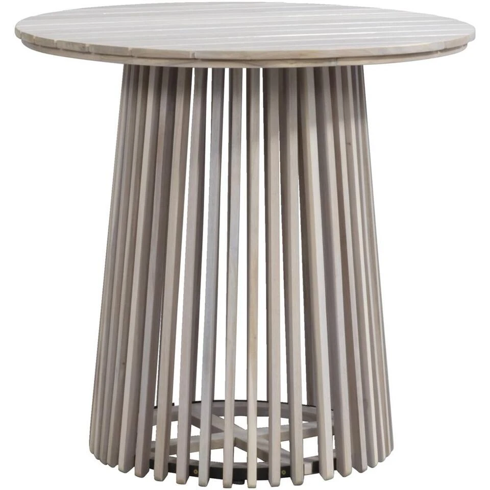 Tuintafel Saône - Acacia/greywash - 76xØ80 Cm 1 Tuintafel Saône - Acacia/greywash - 76xØ80 Cm