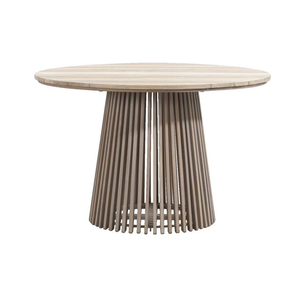 Tuintafel Saône - Acacia/greywash - 76xØ120 Cm 1 Tuintafel Saône - Acacia/greywash - 76xØ120 Cm