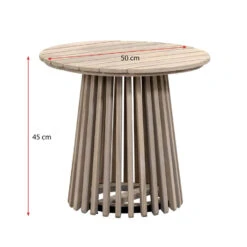 Bijzettafel Saône - Acacia/greywash - 45xØ50 Cm 11 Bijzettafel Saône - Acacia/greywash - 45xØ50 Cm -Leenbakker Winkel 50153059 9096