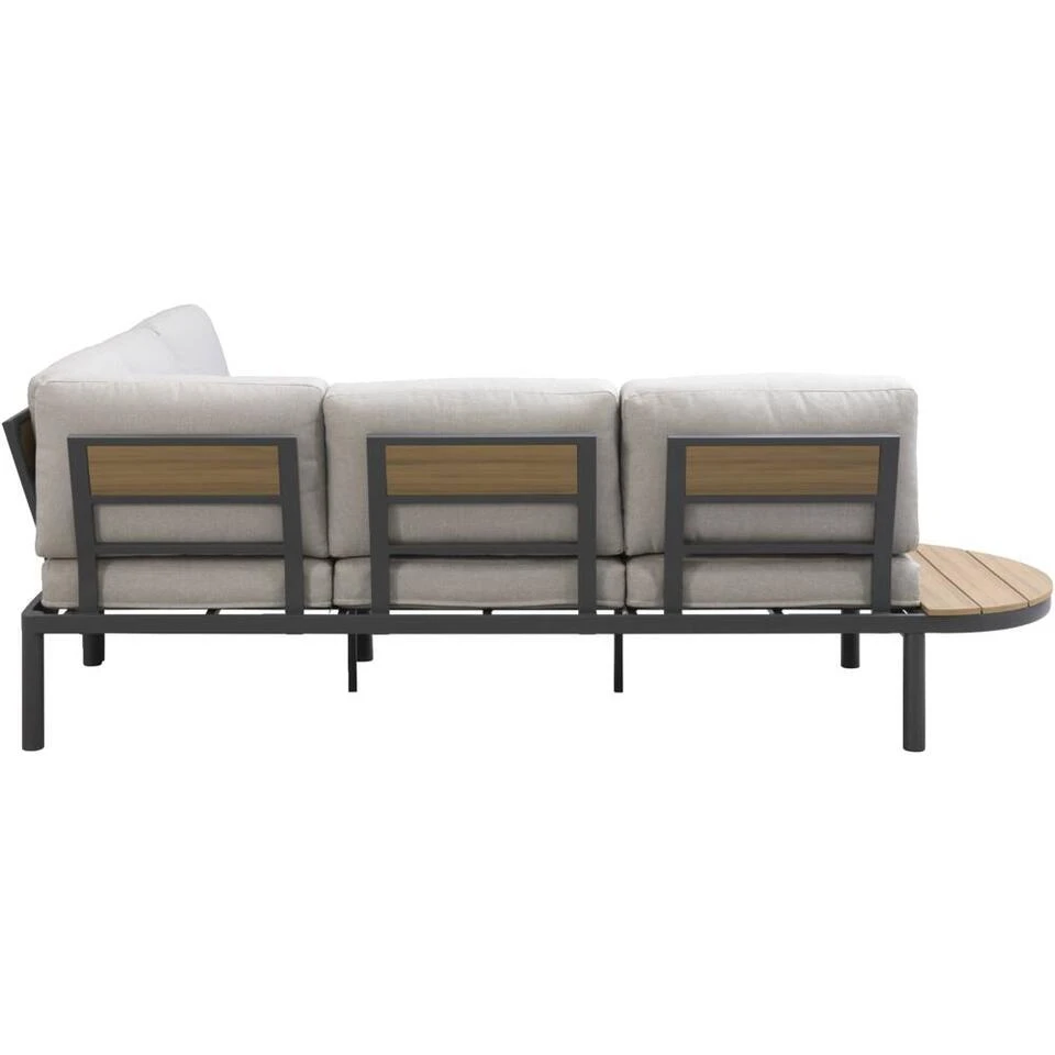 Loungebank Soulac - Antraciet - 81x243x71,5 Cm 3 Loungebank Soulac - Antraciet - 81x243x71,5 Cm - Afbeelding 3
