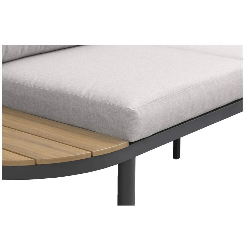 Loungebank Soulac - Antraciet - 81x243x71,5 Cm 6 Loungebank Soulac - Antraciet - 81x243x71,5 Cm - Afbeelding 6