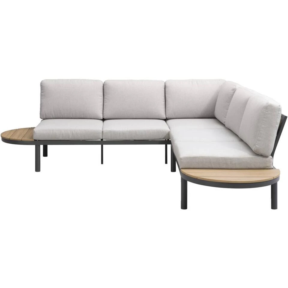 Loungebank Soulac - Antraciet - 81x243x71,5 Cm 1 Loungebank Soulac - Antraciet - 81x243x71,5 Cm