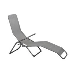 Ligbed Parma - Antracietgrijs - 149x60x102 Cm