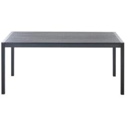 VERNIO - Tuintafel - Zwart - 90 X 180 Cm - Aluminium -Leenbakker Winkel 506c96050e164e889608c521bb38b74c