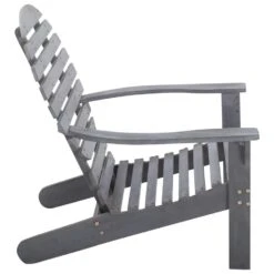 VidaXL Stoel Adirondack Massief Acaciahout Grijs -Leenbakker Winkel 50c2edec29a14383aab360da3727aef9