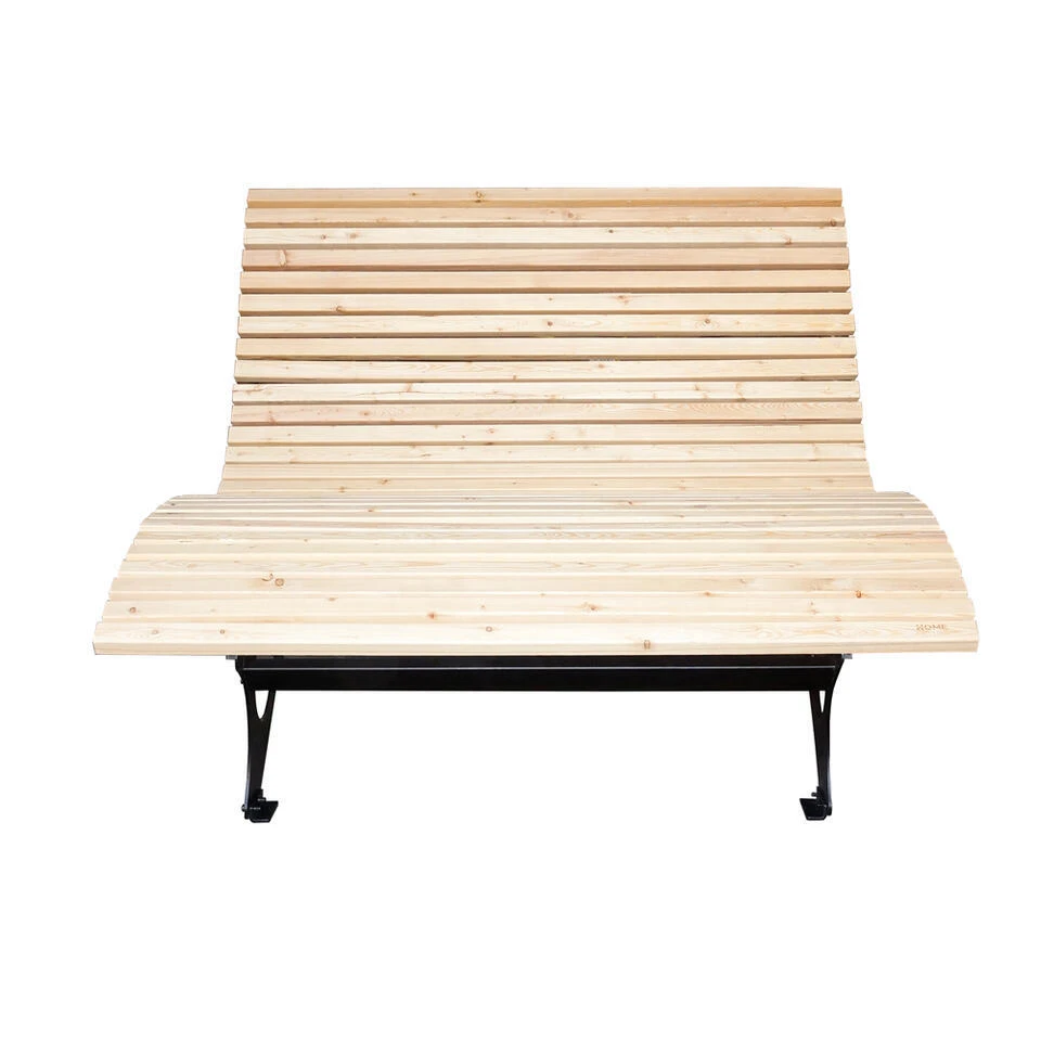 Merkloos HOME DELUXE TAIGA Ligstoel Van Geribbeld Hout 4 Merkloos HOME DELUXE TAIGA Ligstoel Van Geribbeld Hout - Afbeelding 4