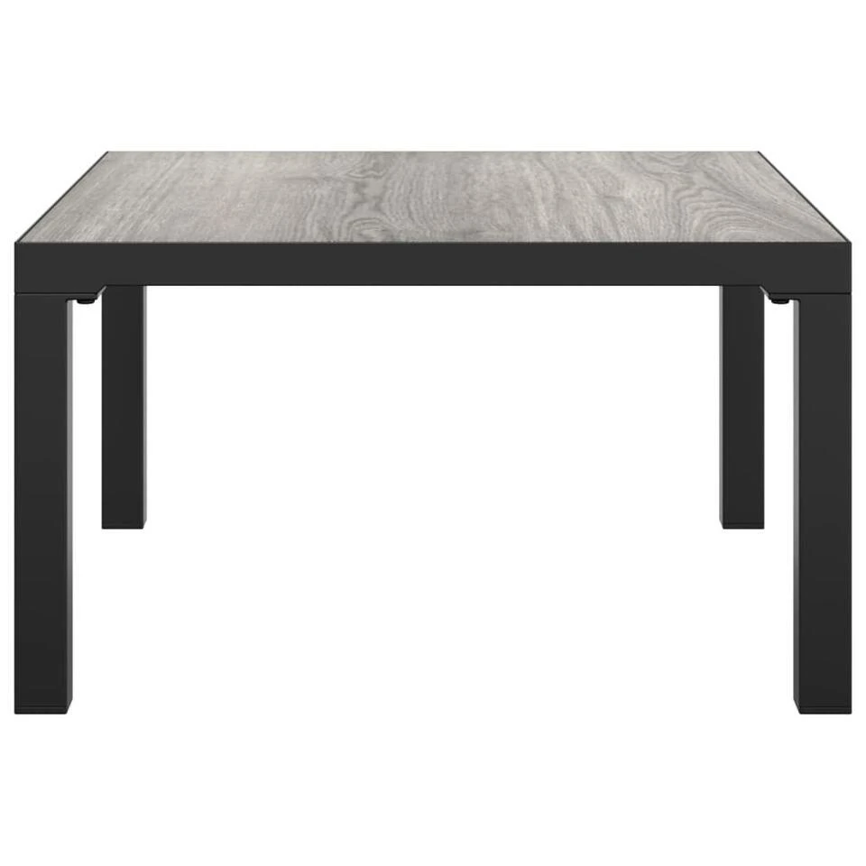 VidaXL - Tuintafel - Grijs - DPC En Staal - 55 X 55 X 31 Cm 3 VidaXL - Tuintafel - Grijs - DPC En Staal - 55 X 55 X 31 Cm - Afbeelding 3