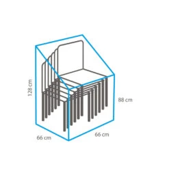 Outdoor Covers - Hoes Voor Stapelstoelen - Antraciet - 88-128x66x66 Cm 6 Outdoor Covers - Hoes Voor Stapelstoelen - Antraciet - 88-128x66x66 Cm -Leenbakker Winkel 52992056 9001