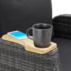 Tectake Wicker Fauteuil Pescara Met Aluminium Frame, Rugleuning Verstelbaar -Leenbakker Winkel 53f8eea54c9b4f24be59ca23af82c1f0