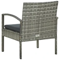 VidaXL - Tuin Fauteuil - Grijs - Poly Rattan -Leenbakker Winkel 551b40b97a6d4237a0371e454fa360e6