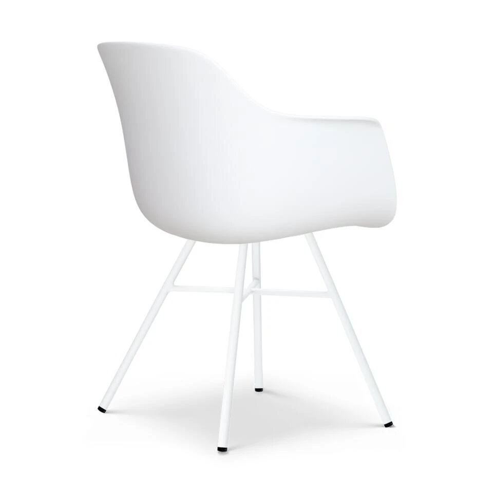 Nolon Noa-Puk Kunststof Tuinstoel Wit - Wit Onderstel 8 Nolon Noa-Puk Kunststof Tuinstoel Wit - Wit Onderstel - Afbeelding 8