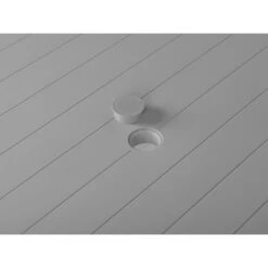 FOSSANO - Tuintafel - Lichtgrijs - 80x140 Cm - Synthetisch Materiaal -Leenbakker Winkel 55da756ad7fd4acca8e3c0c8a37dff28