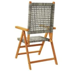 VidaXL - Tuinstoelen - Grijs - Acaciahout En Poly Rattan - 2 Stuks -Leenbakker Winkel 56b13e34376542d2a90c32d528cd1a2a
