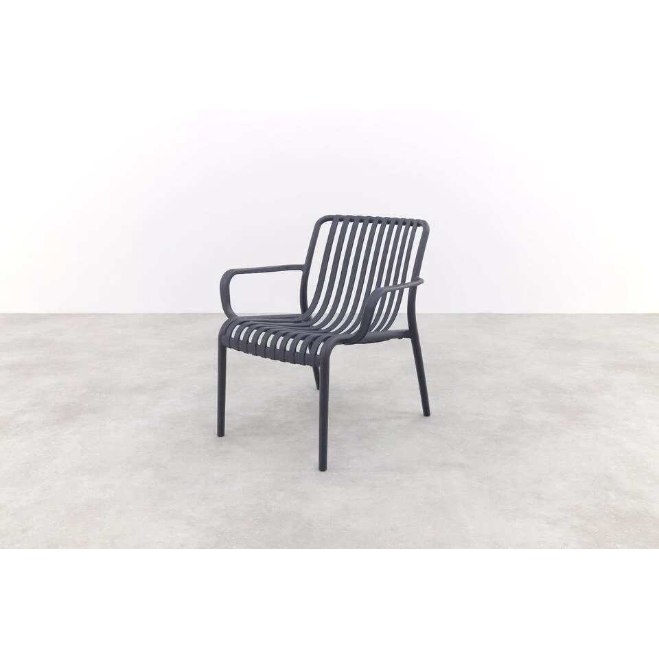 Stripe Loungestoel - Antraciet 4 Stripe Loungestoel - Antraciet - Afbeelding 4