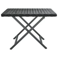 VidaXL - Tafel Inklapbaar - Zwart - Poly Rattan - 45x35x32 Cm -Leenbakker Winkel 57fe535d9d3448b2995caf35dcce3ecb
