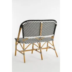 Mica Decorations Mandox Bank - L98 X B60 X H93 Cm - Rotan - Zwart, Wit 17 Mica Decorations Mandox Bank - L98 X B60 X H93 Cm - Rotan - Zwart, Wit -Leenbakker Winkel 5847a4f6bc52431cbc7a227630dc7681