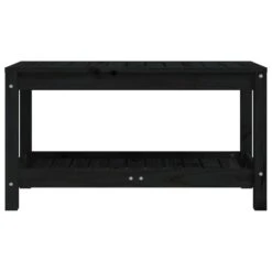 VidaXL - Tuinbank - Zwart - Grenenhout - 82.5 X 35 X 45 Cm -Leenbakker Winkel 58965a1c09094068bef00ce08f65fca9