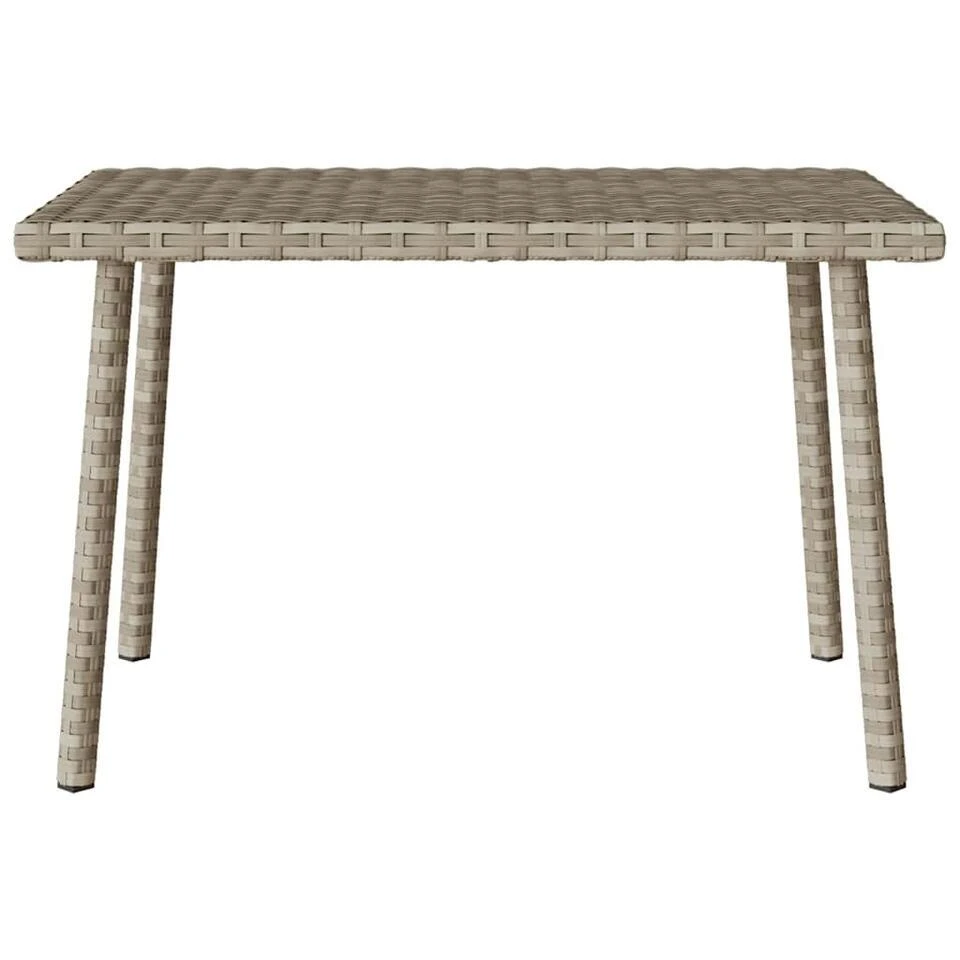 VidaXL - Tuin Salontafel - Grijs - Poly Rattan - 60 X 40 X 37 Cm 4 VidaXL - Tuin Salontafel - Grijs - Poly Rattan - 60 X 40 X 37 Cm - Afbeelding 4