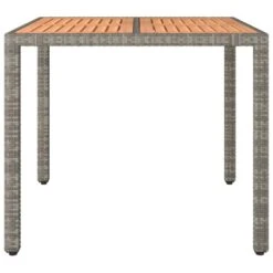 VidaXL - Tuintafel Met Houten Blad - Grijs - Poly Rattan En Acaciahout -Leenbakker Winkel 5b4c9ca3d0ce409aace770756e41ec3b
