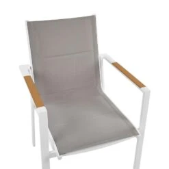 BUSSETO - Tuinstoel Set Van 4 - Grijs - Aluminium -Leenbakker Winkel 5b761bfdf10e4574bf6c4f6ba1683569