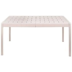 BARTICA - Tuintafel - Beige - 154 X 84 Cm - Synthetisch Materiaal -Leenbakker Winkel 5c55e54b64e443b89401e2d75c71f3ef