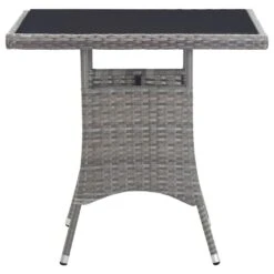 VidaXL - Tuintafel - Grijs - Poly Rattan - 80 X 80 X 74 Cm -Leenbakker Winkel 5cdd7cc64be5437f86968ef39c5317c4