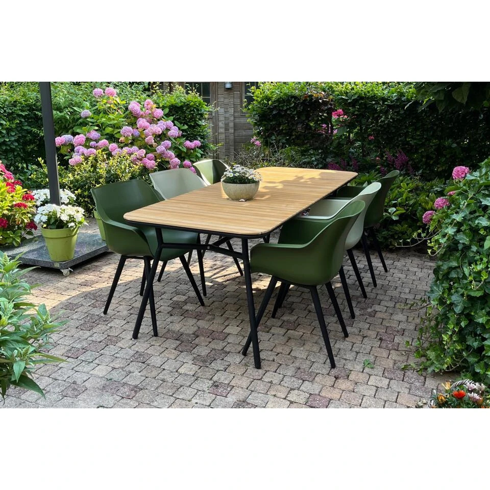 VDG Bella Tuintafel - Teakhout - 220x95 Cm 2 VDG Bella Tuintafel - Teakhout - 220x95 Cm - Afbeelding 2