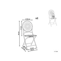 Beliani Tuinstoel SCARIO - Rood Ijzer 6 Beliani Tuinstoel SCARIO - Rood Ijzer -Leenbakker Winkel 5f0809e77bbf4e87801bac64b65f7071
